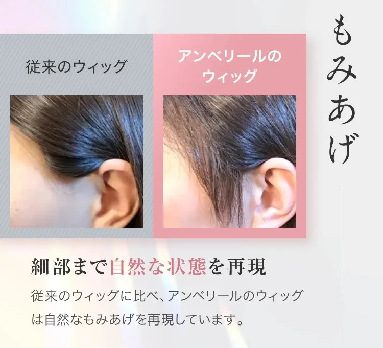 アンベリールのもみあげカット対応