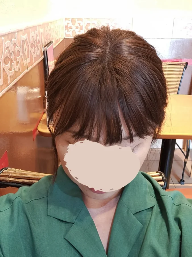 人毛100％ナチュレトップヘアピース