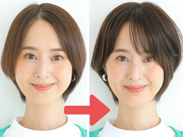 とけこみウィッグ装着イメージ