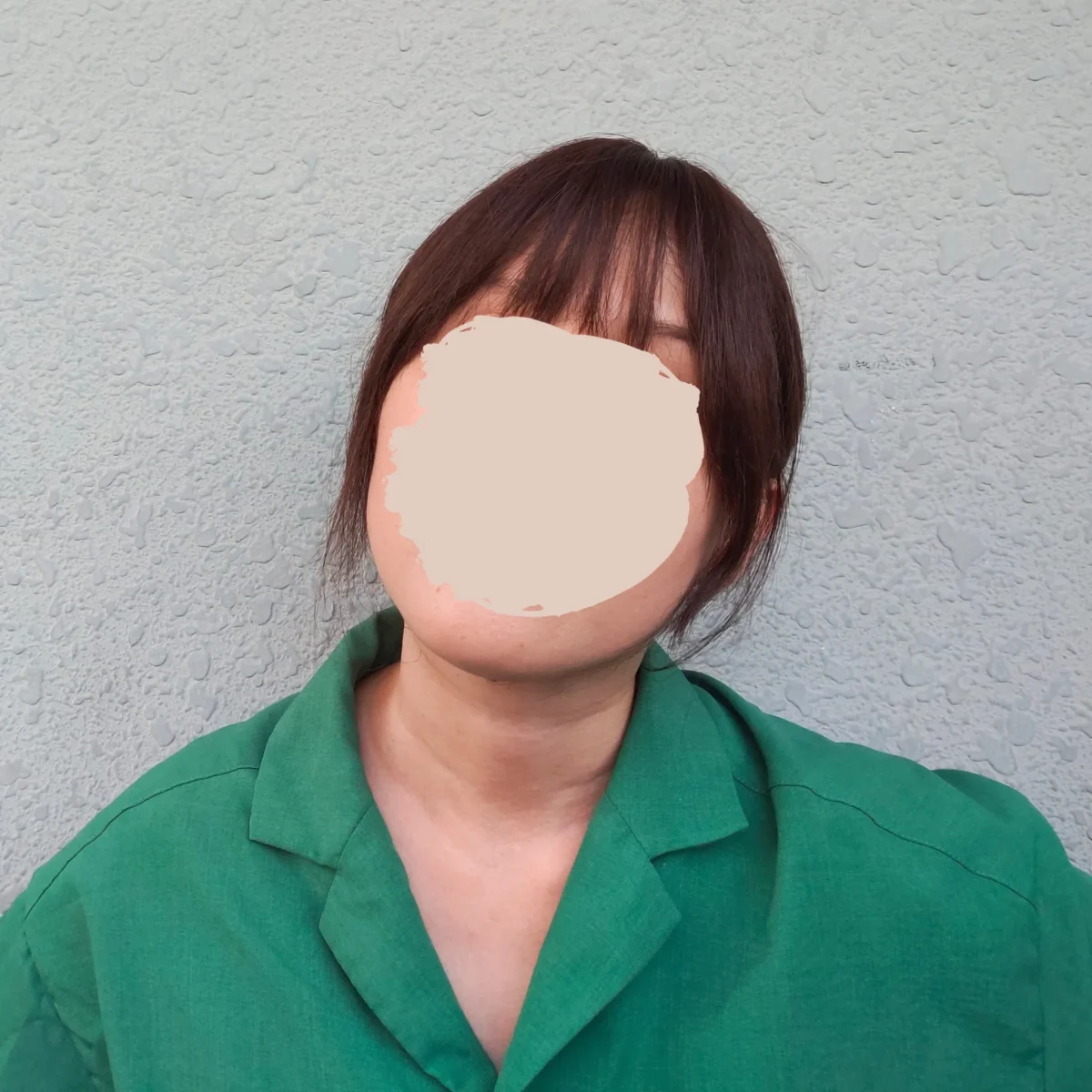 私元気にゃんた着用画像カット後正面下から
