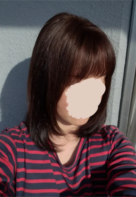 ナチュレトップヘアピース下ろしたところ斜め右から