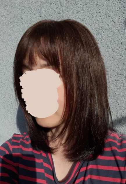 ナチュレトップヘアピース下ろしたところ斜め左から